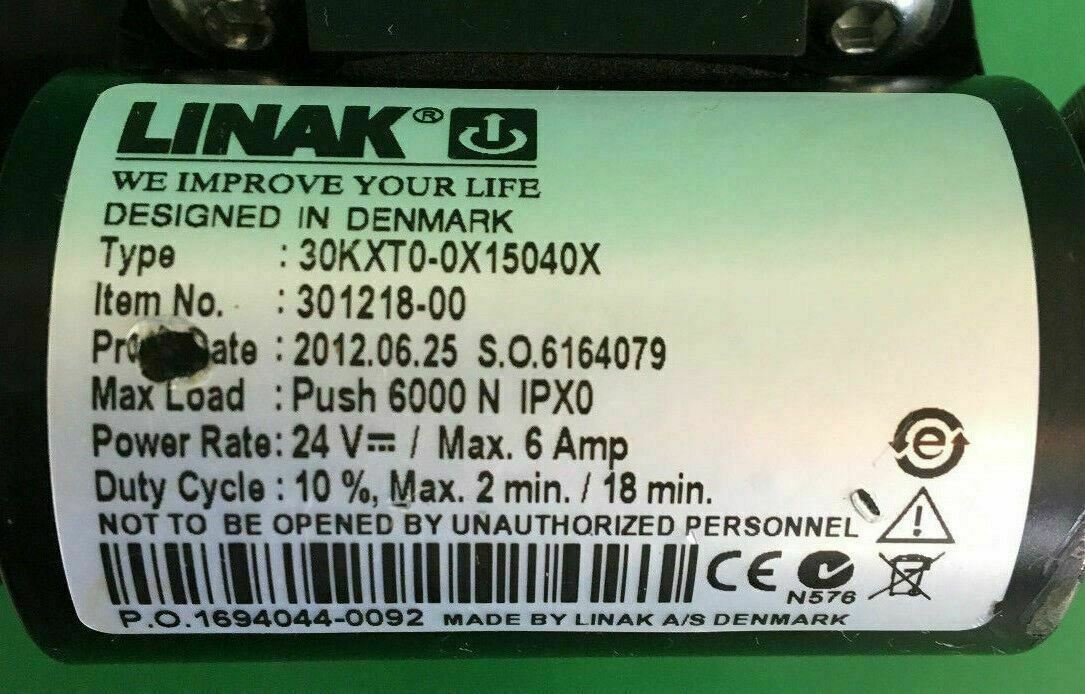Linak Recline Actuator Quickie for QM-710 30KXT0-0X15040X / 301218-00  #B938