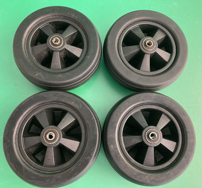 4 Caster Wheels for the Golden Compass Sport Power Wheelchair 1WBG04003BLA #K074