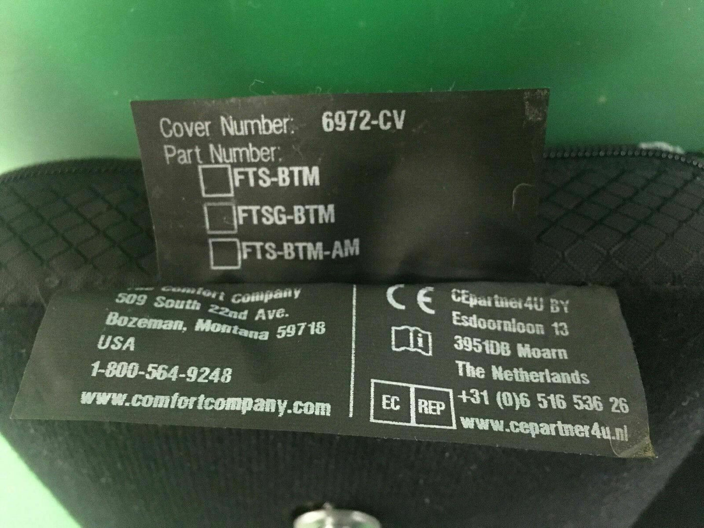 Comfort Company Foot Rest Cushions for Wheelchair - 5"w x 10"D  6972-CV  #9292