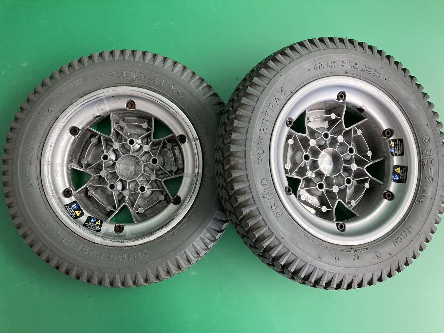 14"x3" Drive Wheels for Quantum Q6 Edge & Rival WHLASMB2093 -FULL TREAD* #J621