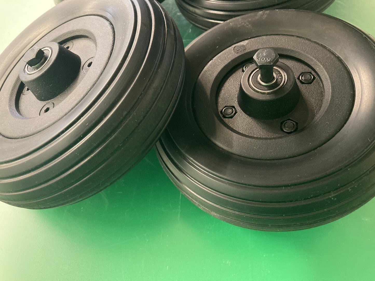 4 Caster Wheels for the Quickie Q500m, Q300m, Pulse 6 Power Wheelchair #K917