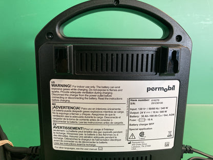 Permobil 10 amp VoltPro Power Wheelchair Battery Charger 24V 10A 616270 #K745
