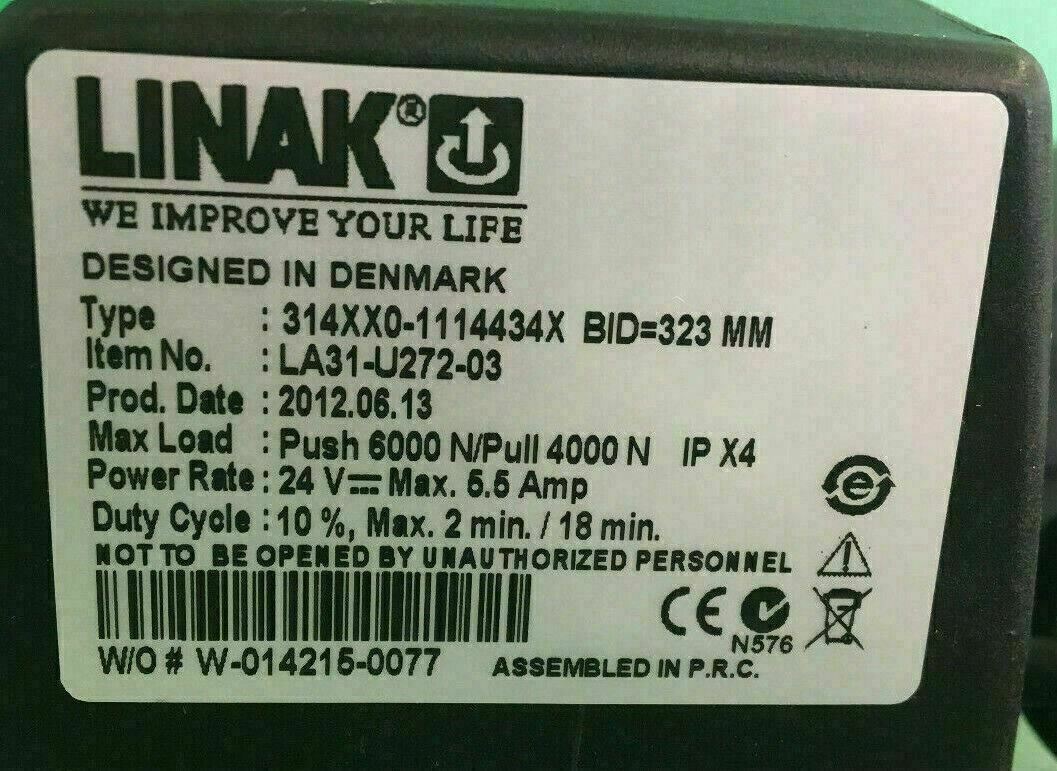 Tilt Actuator for Quantum PowerChair Linak model # LA31-U272-03 #D401