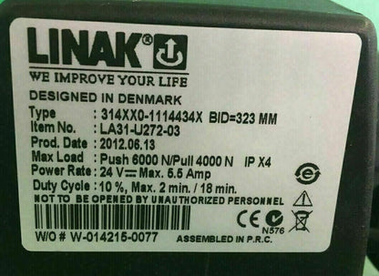 Tilt Actuator for Quantum PowerChair Linak model # LA31-U272-03 #D401