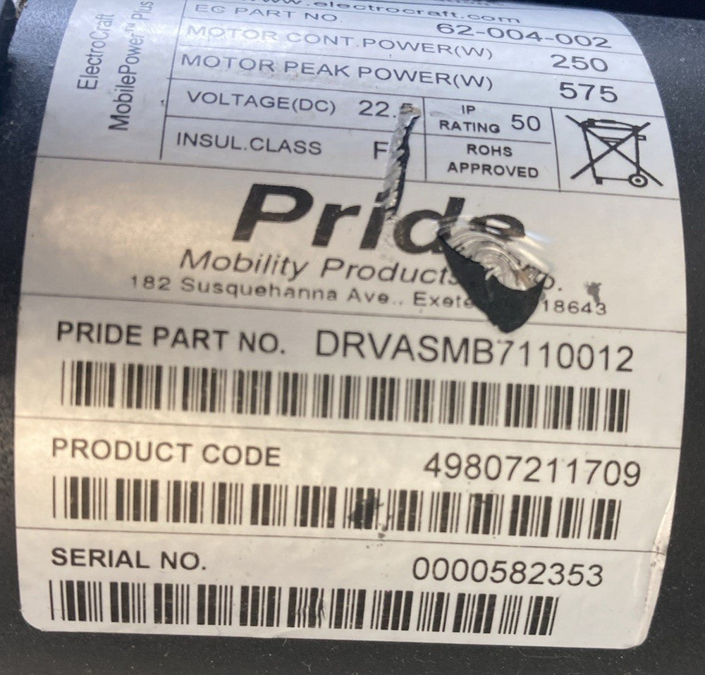 Motors for Pride Jazzy Elite HD & Elite 14 DRVASMB7110011 DRVASMB7110012 #L177