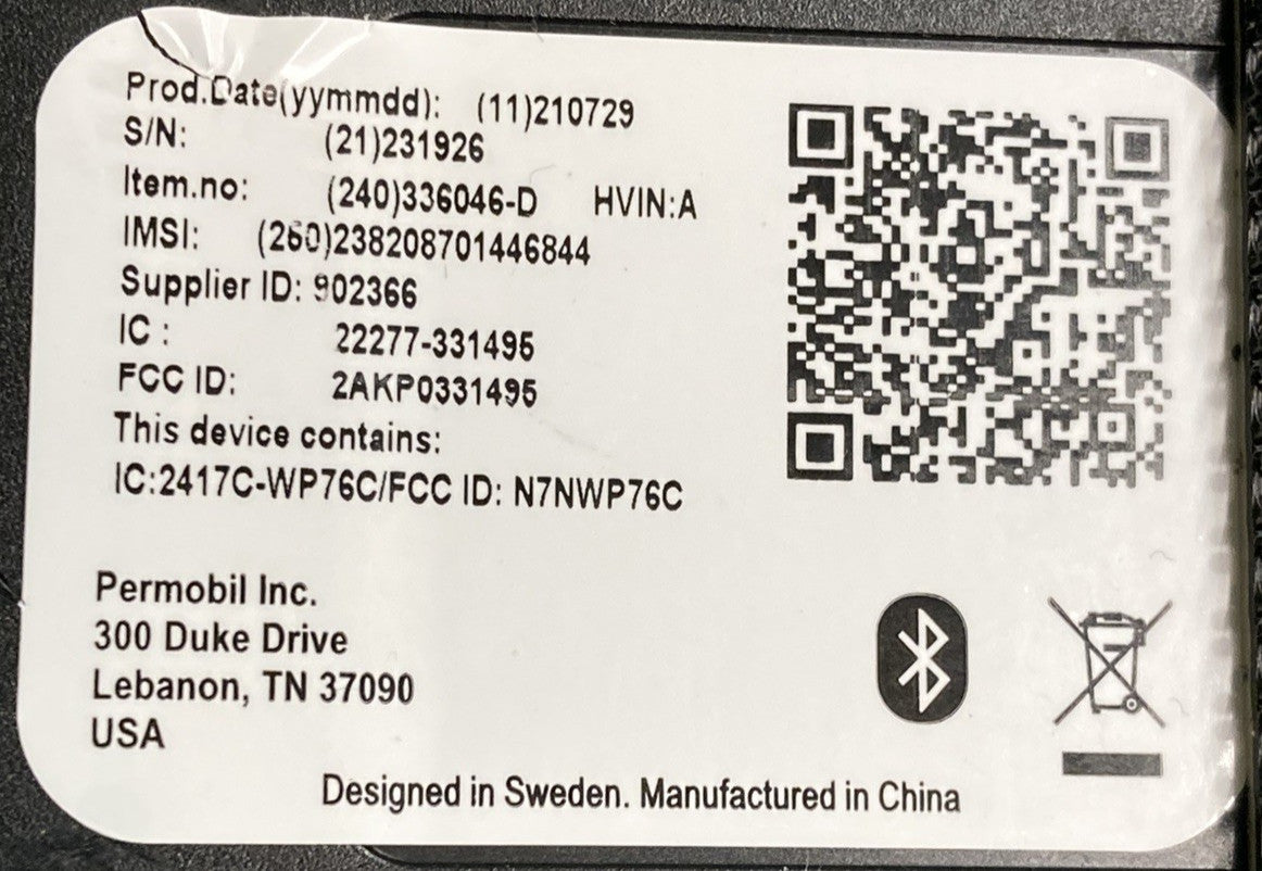Permobil M3 F3 Corpus 331495 Bluetooth Radio Module 336046-D Wheelchair #K952