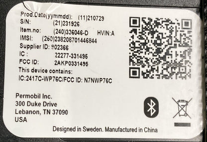 Permobil M3 F3 Corpus 331495 Bluetooth Radio Module 336046-D Wheelchair #K952