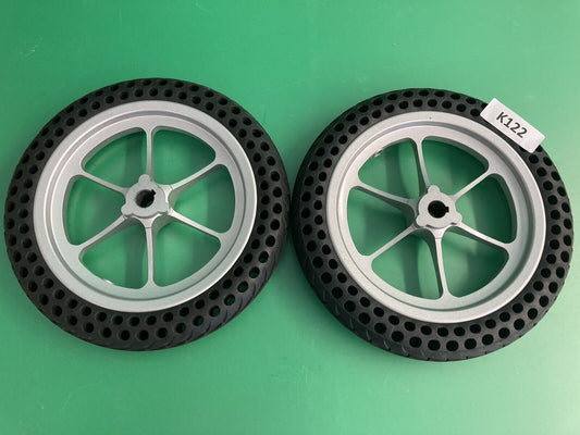 Drive Wheel Assembly with Silver Rim for the Jazzy Passport Power Chair #K122