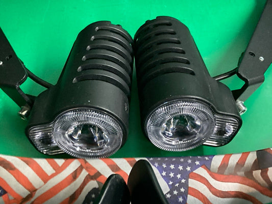 American Flag Plastic Shroud With Light Kit for Permobil F3 Power Wheelchair