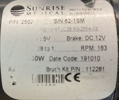 Left & Right Motors for Quickie Q700M Power Wheelchair 250286 / 250287 #K832