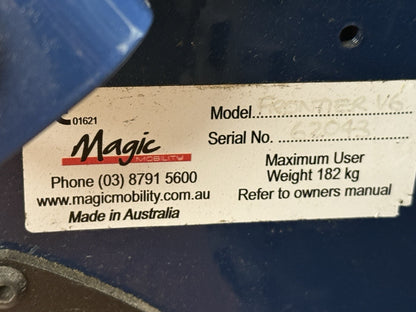 Magic Mobility Frontier V6 All Terrain Wheelchair -Elevate & Tilt  34 mi #LM7613