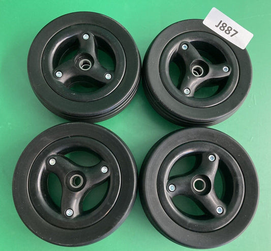 Set of 4 Caster Wheel Assembly for the Quickie QM710 Q700M Wheelchairs #J887