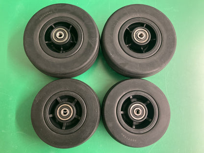 5" Front & 6" Rear Caster Wheels for Quantum Edge 3 Stretto Wheelchair #K909