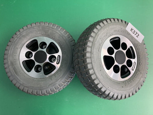 Pneumatic Drive Wheels for Hoveround MPV5 Power Wheelchairs FULL TREAD* #K372