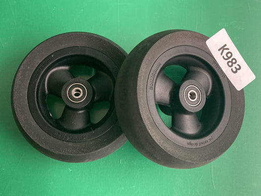 2 Caster Wheels for the Ki Mobility Focus CR Tilt in Space Wheelchair #K983