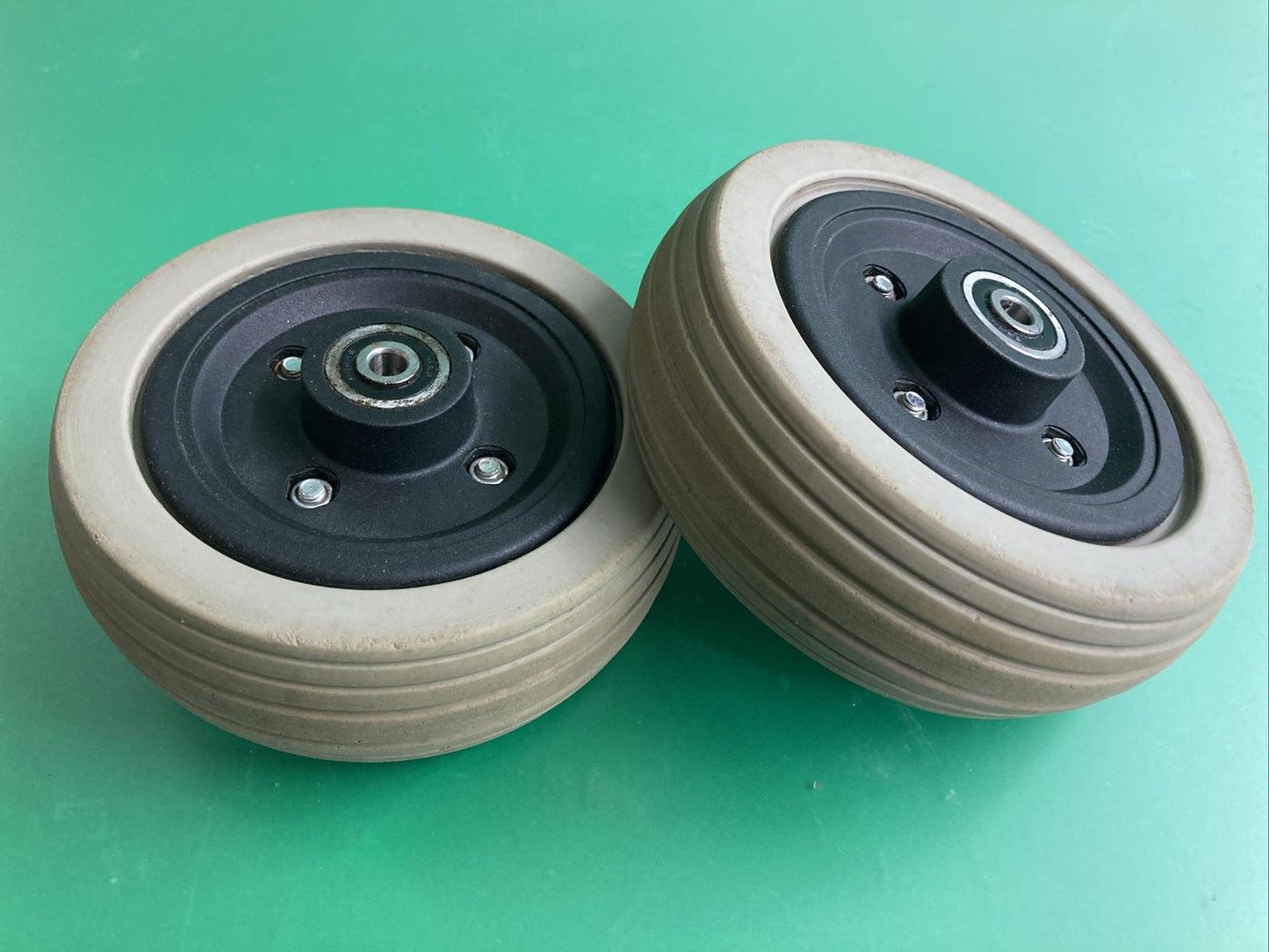 6"x2"Flat-Free Caster Wheel Assembly for Jazzy Select Power Chairs #F909