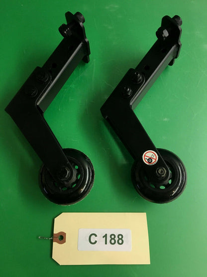 Anti-Tip Wheel Assembly for Quantum Rival Power Wheelchair SET OF 2* #C188