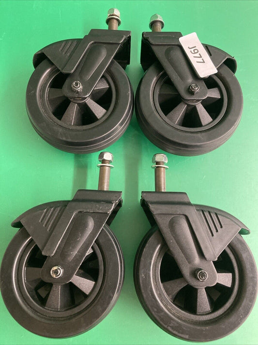 Set of 4 Caster Wheels & Forks for the Golden Compass Sport Wheelchair #J977