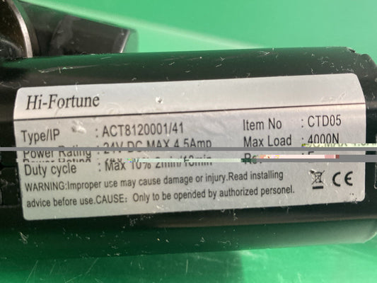 HI-FORTUNE Actuator Type: ACT8120001/41- Item # CTD05 - ACTHF240201853 #L070