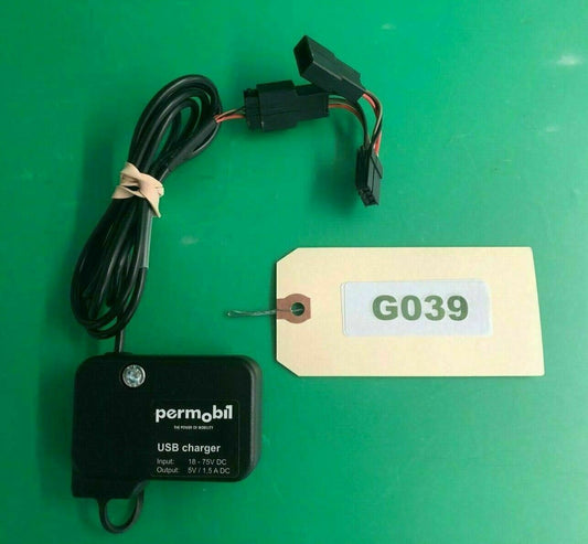 Permobil USB Charger 5V 1,5A 324869 for Permobil Power Wheelchair