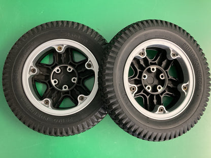14"x3" 3.00-8 Flat Free Drive Wheels for the Invacare TDX SP II Powerchair #L086
