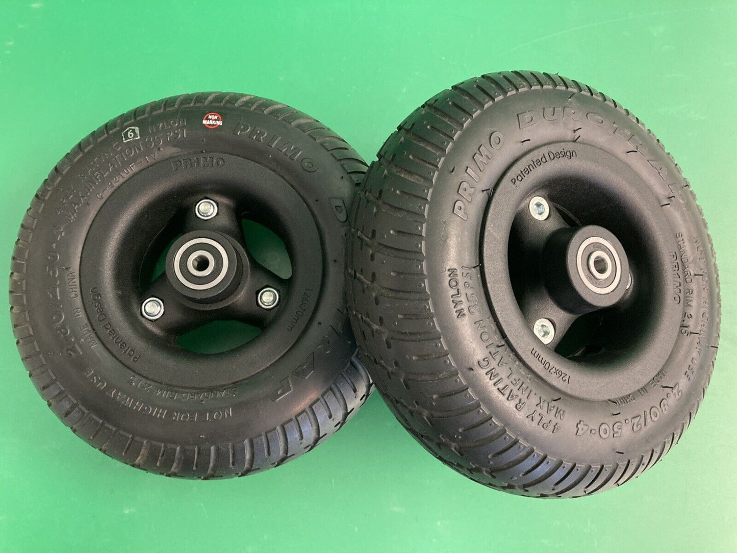 Set of 2 Rear Caster Wheels for the Quantum 4Front Power Wheelchair #K437