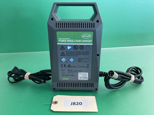 Permobil High Efficiency Wheelchair Battery Charger 24V 8A 320604-99-0 #J820