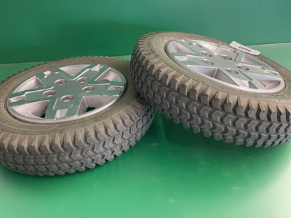 14"x3" (3.00-8) Flat Free Drive Wheel Assembly for Quantum Q6 Edge & Rival #i096