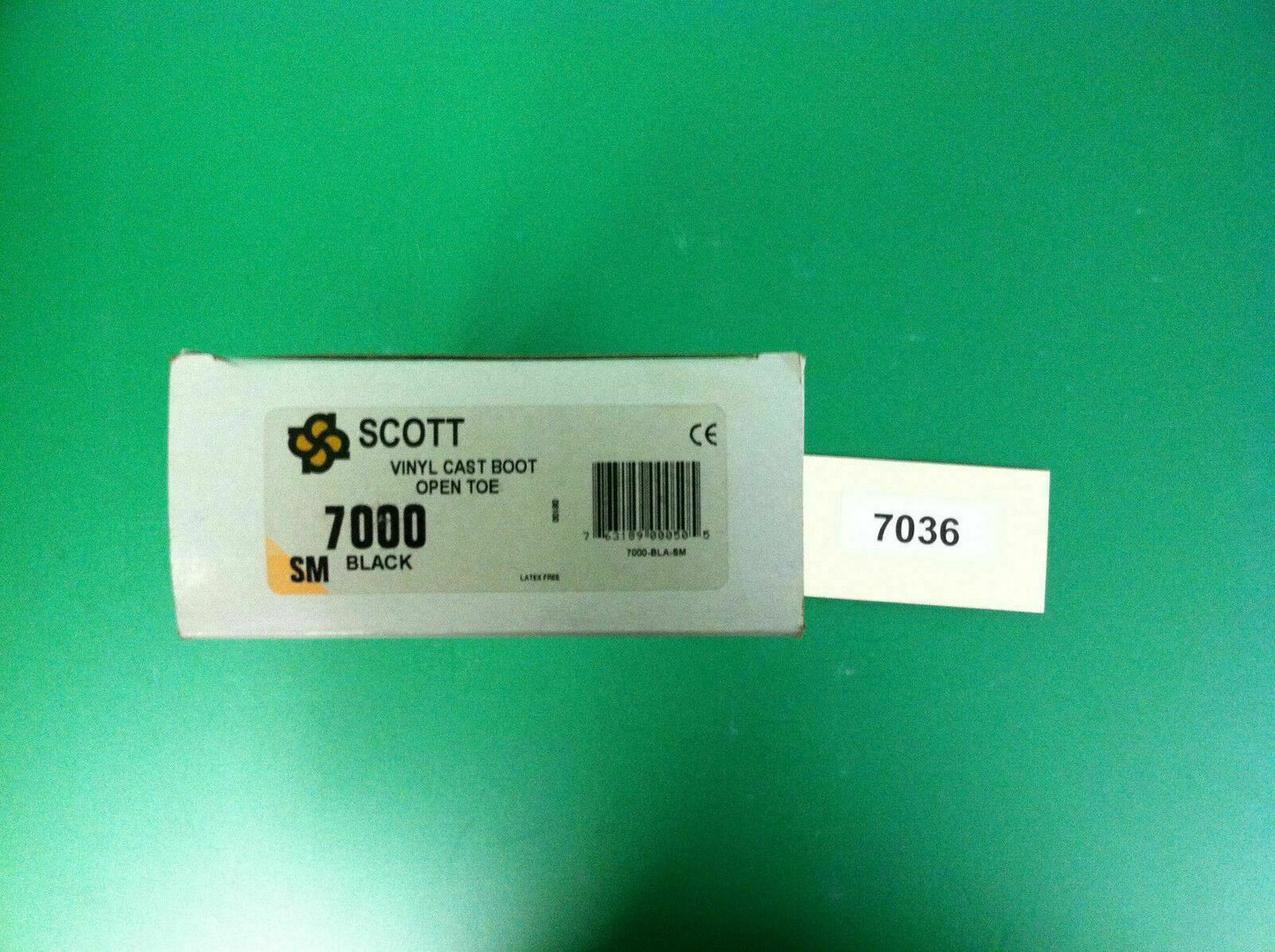 Scott Vinyl Cast Boot Open Toe Black (Small)(7000)