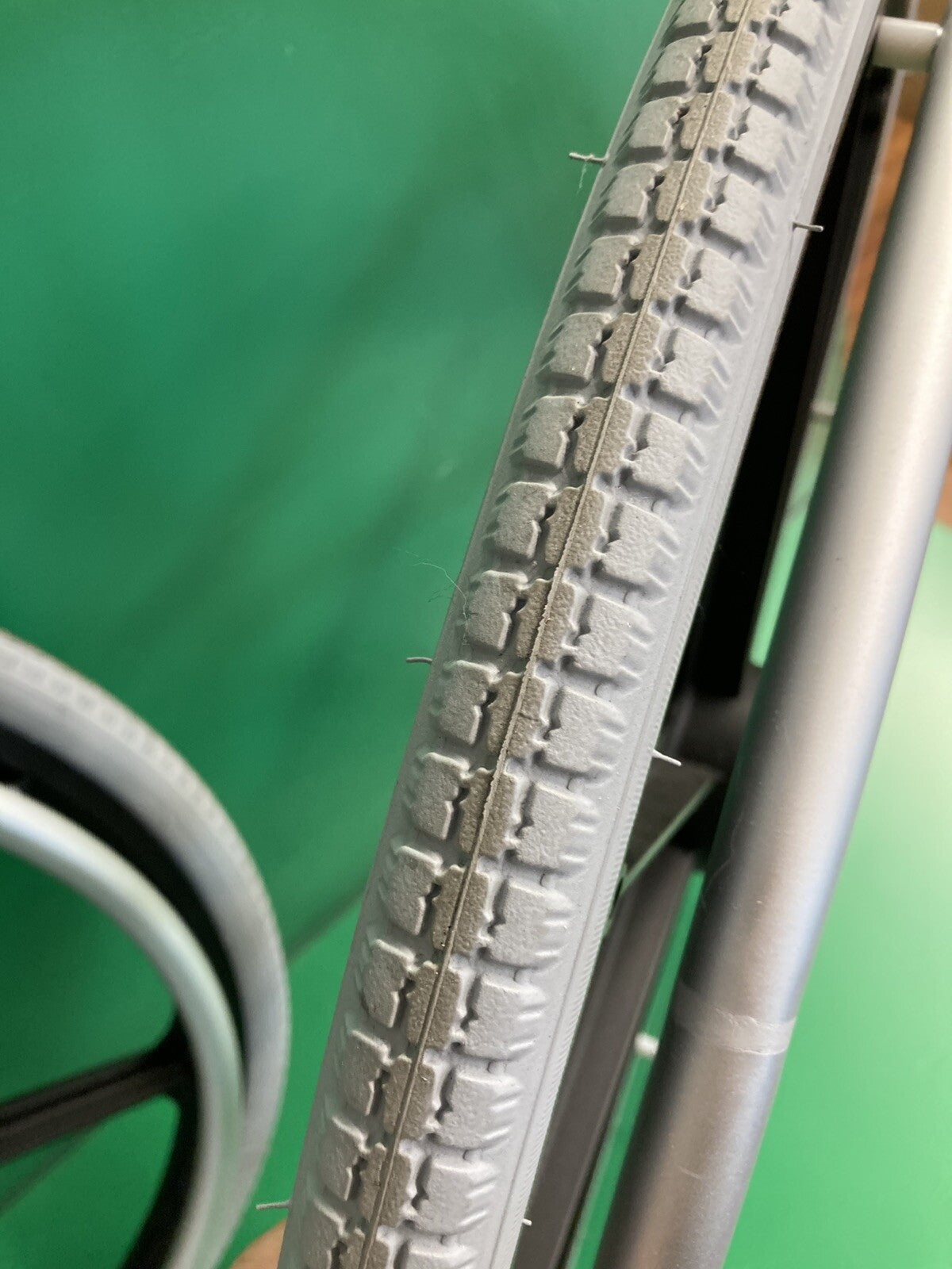 24" x 1 3/8" Solid Flat Free Wheels for Motion Composites Wheelchairs #K775