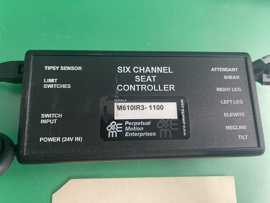 Perpetual Motion Enterprises- Six Channel Seat Controller w/ Tipsy Sensor  #i195