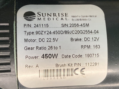 Motors for Sunrise Medical Quickie Q700M Power Wheelchair 241114 241115 #K540
