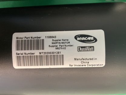 MOTORS FOR INVACARE TDX SP II 1188843 / M9278-02 / 1163412 - 1163413 #J744