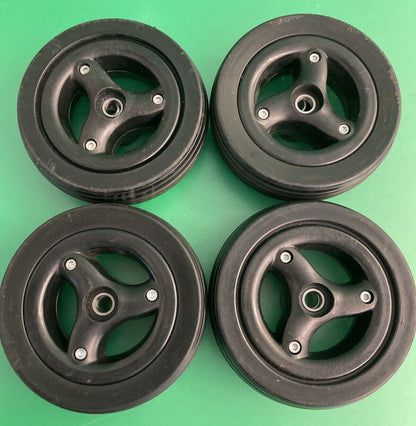 Set of 4 Caster Wheel Assembly for the Quickie Q700m QM710 Wheelchair #K367