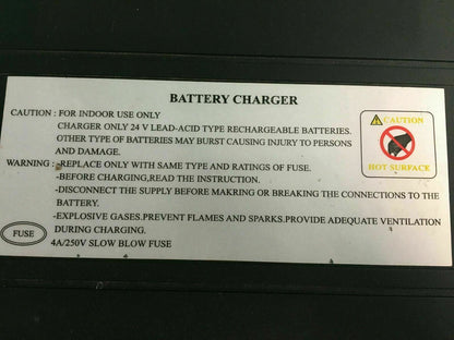 24 Volt 5 Amp On-Board Battery Charger for Invacare Pronto M91 4C24050A #E463