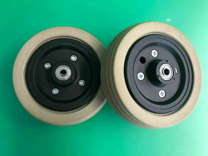 6"x2" Flat-Free Caster Wheel Assembly with Tire for Jazzy Power Chairs #F329