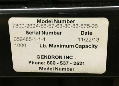Gendron 7800 Regency Powerchair w/ Power Recline-1000 Capacity-Seat 26"W x 24"L