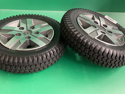 14"x3" Drive Wheels w/ Titanium Rim for Quantum Edge 2.0 Wheelchair #K555