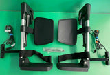 Newest Style Quickie Power Individual Leg Rests w/ Receivers for Powerchair E725