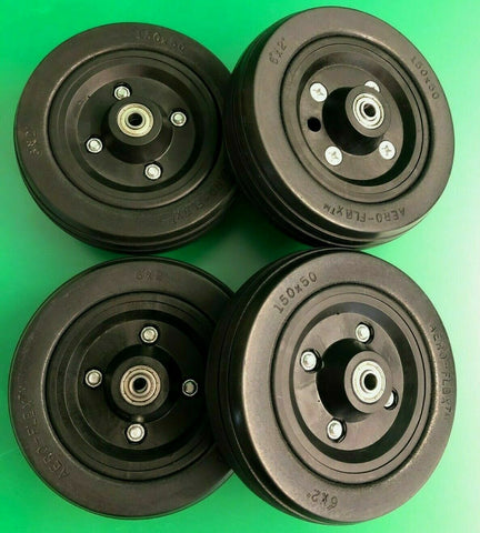 6" x 2" Caster Wheel Assembly for Quickie Pulse 6 Powerchair SET OF 4* #H186