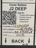 Jay J2 Deep Contour Gel Seat Cushion for Wheelchair 19" Wide x 18" Deep #i691