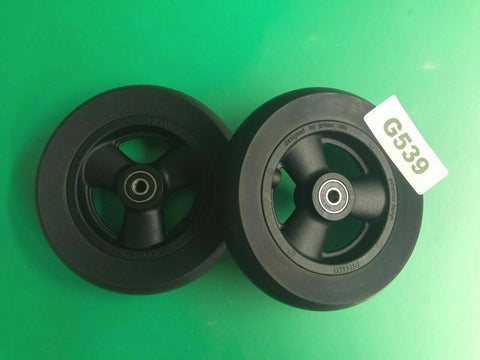 Quickie Iris 6 x 1-1/2in 3-Spoke Primo Urethane Caster Wheels -Set of 2* #G539