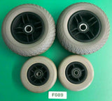 5"x1.75" Caster Wheels & 2.5"x7.5" Drive Wheels for Pride Jazzy Z-Chair #F089