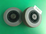 6"x2" Gray Rear Caster Wheel Assembly for the Jazzy & Quantum J6 #F411
